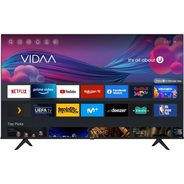 Hisense 65 Inch Smart 4K UHD Frameless TV 65A6K