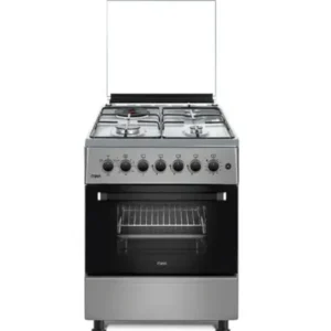 Mika 3 Gas+ 1 Electric MST58U31E3SLEM Cooker, Silver,58 X 58